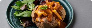 Sharwood’s Butter Chicken Jacket Potato